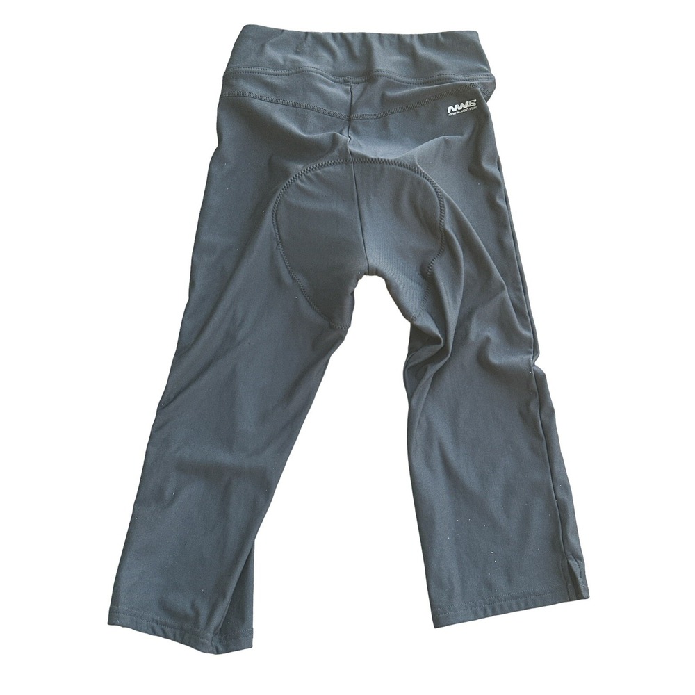 Nishiki Womans Specific Black Capri Padded Cycling Pants 86%Poly/14%SpandSizeMD - Picture 4 of 9